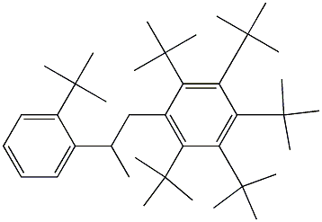 1-(Penta-tert-butylphenyl)-2-(2-tert-butylphenyl)propane Structure