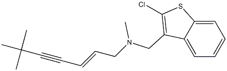 (2E)-6,6,N-Trimethyl-N-(2-chloro-1-benzothiophen-3-ylmethyl)-2-hepten-4-yn-1-amine