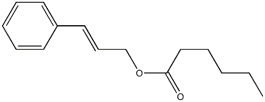 Hexanoic acid cinnamyl ester,,结构式