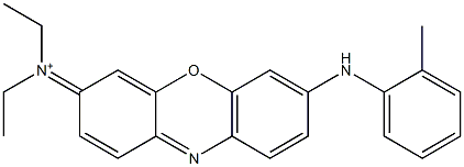 3-Diethyliminio-7-o-tolylamino-3H-phenoxazine Structure