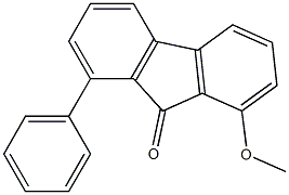 8-Methoxy-1-phenyl-9H-fluoren-9-one,,结构式