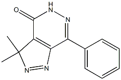 3,3-Dimethyl-7-phenyl-3H-pyrazolo[3,4-d]pyridazin-4(5H)-one Struktur