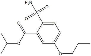 5-Propoxy-2-sulfamoylbenzoic acid isopropyl ester 结构式