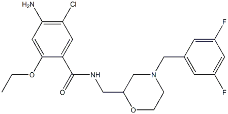 4-Amino-5-chloro-2-ethoxy-N-[[4-(3,5-difluorobenzyl)-2-morpholinyl]methyl]benzamide