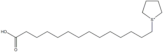 1-(13-Carboxytridecyl)thiolan-1-ium Structure