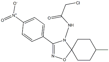 2-Chloro-N-[3-(4-nitrophenyl)-5,5-(3-methylpentamethylene)-1,2,4-oxadiazol-4(5H)-yl]acetamide