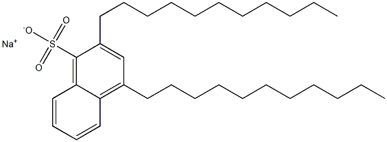 2,4-Diundecyl-1-naphthalenesulfonic acid sodium salt 结构式