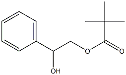 Pivalic acid 2-phenyl-2-hydroxyethyl ester,,结构式