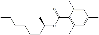 (-)-2,4,6-Trimethylbenzoic acid (R)-1-methylheptyl ester Structure