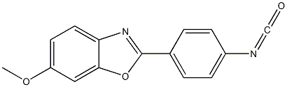 6-Methoxy-2-[4-isocyanatophenyl]benzoxazole Structure