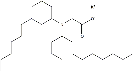 N,N-Bis(1-propylnonyl)glycine potassium salt Structure