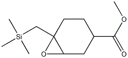 3,4-エポキシ-4-(トリメチルシリルメチル)-1-シクロヘキサンカルボン酸メチル 化学構造式