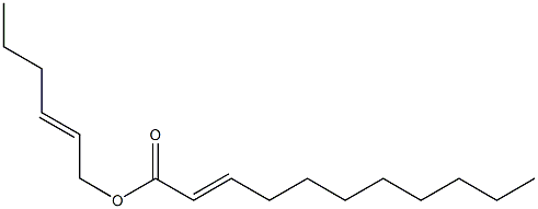 2-Undecenoic acid 2-hexenyl ester,,结构式