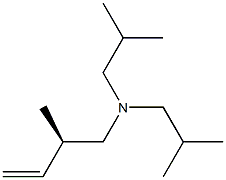 [R,(-)]-N,N-Diisobutyl-2-methyl-3-butene-1-amine 结构式