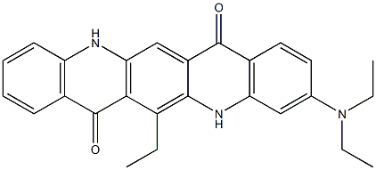 3-(Diethylamino)-6-ethyl-5,12-dihydroquino[2,3-b]acridine-7,14-dione