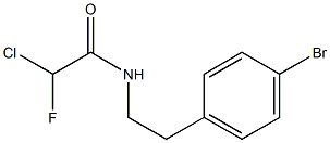 2-Chloro-2-fluoro-N-[2-(4-bromophenyl)ethyl]acetamide Structure