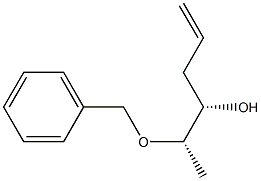 (2S,3S)-2-(ベンジルオキシ)-5-ヘキセン-3-オール 化学構造式