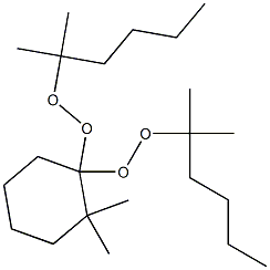 2,2-Dimethyl-1,1-bis(1,1-dimethylpentylperoxy)cyclohexane Struktur
