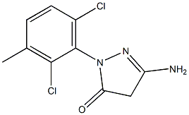 3-Amino-1-(2,6-dichloro-3-methylphenyl)-5(4H)-pyrazolone,,结构式