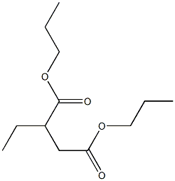 2-エチルこはく酸ジプロピル 化学構造式