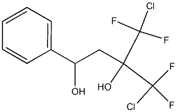 1,1-ビス(クロロジフルオロメチル)-3-フェニル-1,3-プロパンジオール 化学構造式