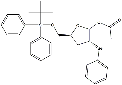 1-O-Acetyl-5-O-(tert-butyldiphenylsilyl)-2-(phenylseleno)-2,3-dideoxy-D-ribofuranose|