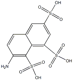 7-Amino-1,3,8-naphthalenetrisulfonic acid Structure