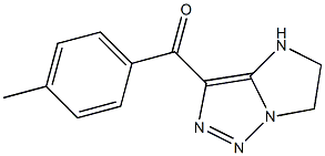 5,6-Dihydro-3-(4-methylbenzoyl)-4H-imidazo[1,2-c][1,2,3]triazole 结构式