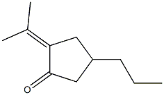 2-Isopropylidene-4-propylcyclopentanone Structure