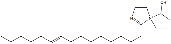 1-Ethyl-1-(1-hydroxyethyl)-2-(9-pentadecenyl)-2-imidazoline-1-ium Structure