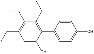 4,5,6-Triethyl-1,1'-biphenyl-2,4'-diol Struktur