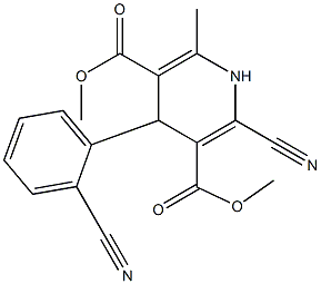  4-(2-Cyanophenyl)-2-cyano-6-methyl-1,4-dihydropyridine-3,5-dicarboxylic acid dimethyl ester