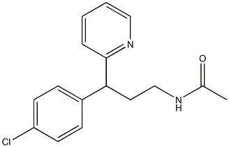 N-[3-(4-Chlorophenyl)-3-(2-pyridyl)propyl]acetamide