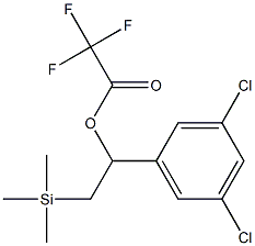 Trifluoroacetic acid [1-(3,5-dichlorophenyl)-2-(trimethylsilyl)ethyl] ester 结构式
