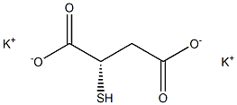 [S,(-)]-2-Mercaptosuccinic acid dipotassium salt Struktur