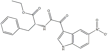 N-[[(5-Nitro-1H-indol-3-yl)carbonyl]carbonyl]-D-phenylalanine ethyl ester|