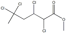 2,3,5,5-Tetrachlorocaproic acid methyl ester Struktur