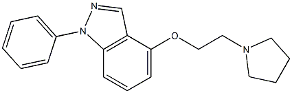 1-Phenyl-4-[2-(pyrrolidin-1-yl)ethoxy]-1H-indazole|