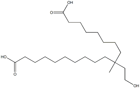 Dioctanoic acid 1-(2-hydroxyethyl)-1-methyl-1,3-propanediyl ester Structure