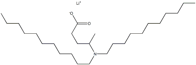4-(Diundecylamino)valeric acid lithium salt Struktur