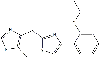 4-(2-Ethoxyphenyl)-2-(5-methyl-1H-imidazol-4-ylmethyl)thiazole Structure