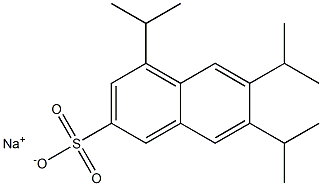 4,6,7-Triisopropyl-2-naphthalenesulfonic acid sodium salt,,结构式