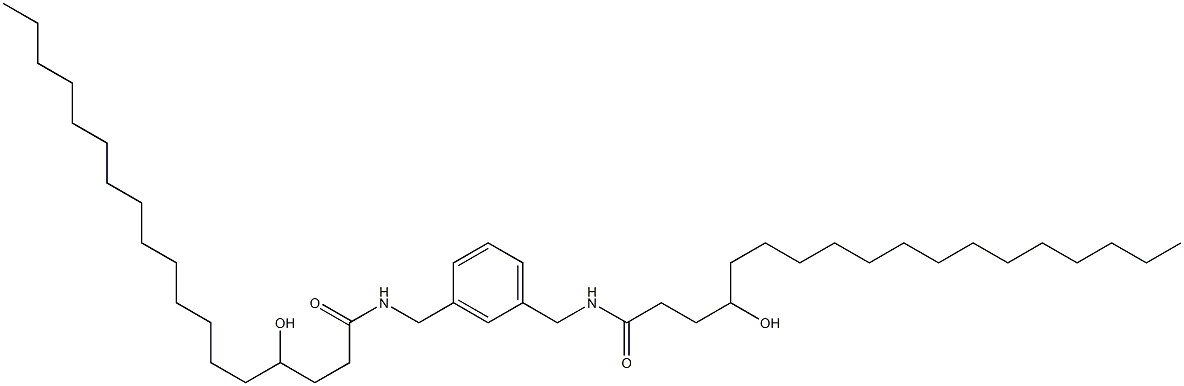 N,N'-(1,3-Phenylenebismethylene)bis(4-hydroxystearamide) Structure