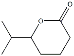 テトラヒドロ-6-イソプロピル-2H-ピラン-2-オン 化学構造式