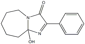 9a-Hydroxy-5,6,7,8,9,9a-hexahydro-2-phenyl-3H-imidazo[1,2-a]azepin-3-one,,结构式