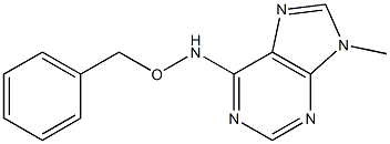 6-[(Benzyloxy)amino]-9-methyl-9H-purine,,结构式