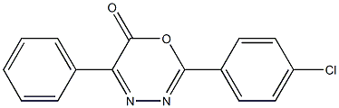 2-(4-Chlorophenyl)-5-phenyl-6H-1,3,4-oxadiazin-6-one Structure