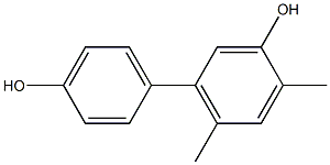 4,6-Dimethyl-1,1'-biphenyl-3,4'-diol,,结构式