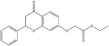 (2-Phenyl-4-oxo-7-chromanyloxy)acetic acid ethyl ester
