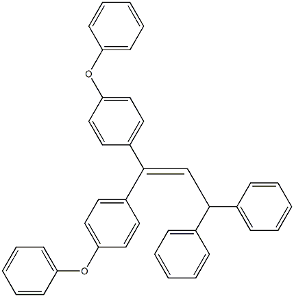 3,3-Bis(4-phenoxyphenyl)-1,1-diphenyl-2-propene,,结构式